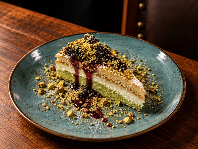 Pistachio Ricotta Cake.