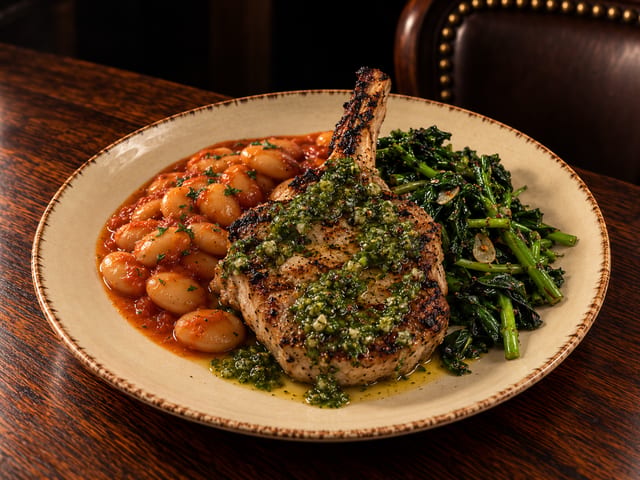 12oz Bone in Pork Chop.