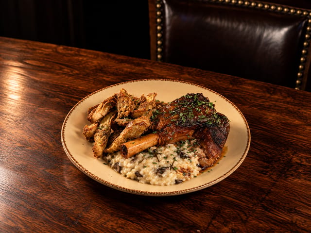 Braised Lamb Shank.