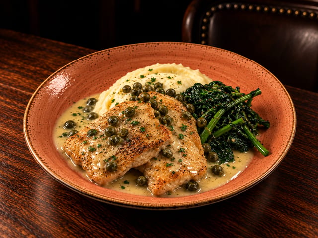 Chicken Scaloppini Piccata.